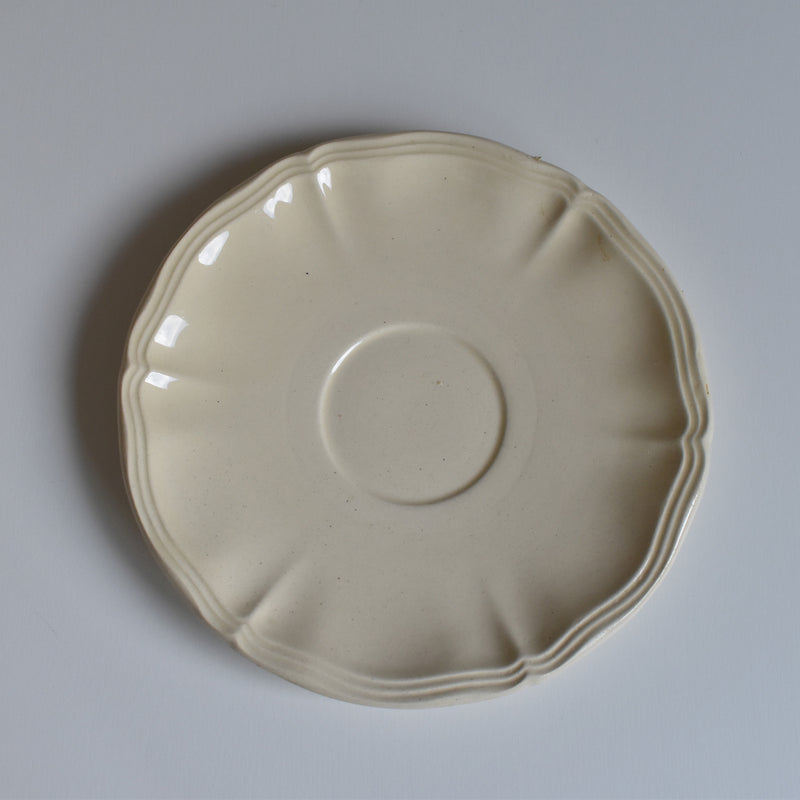 Vintage Tea Cup & Saucer, Floral Rim E