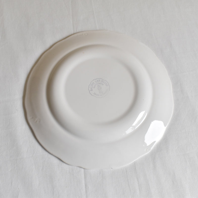 Vintage Dessert Plate Salins Flower Rim B