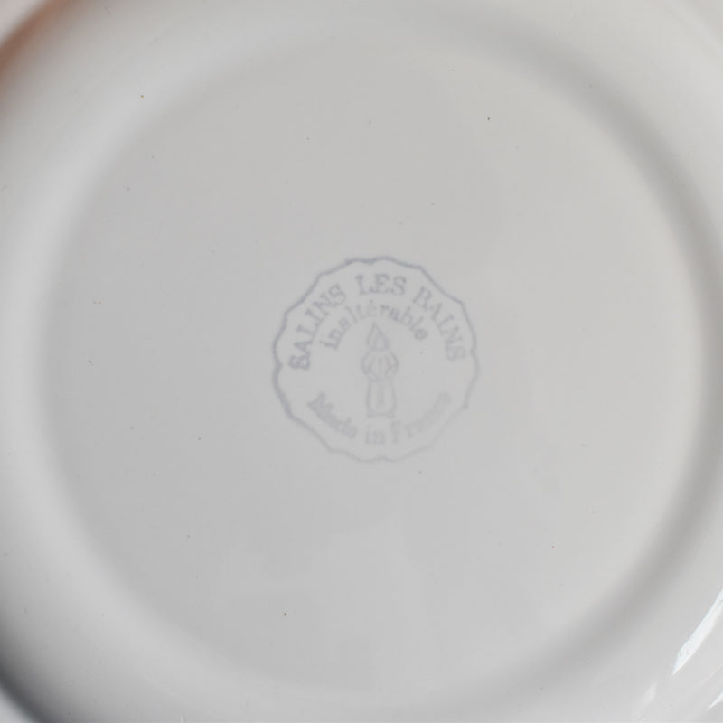 Vintage Dessert Plate Salins Flower Rim B