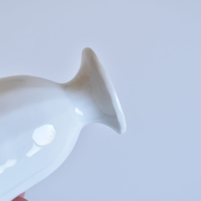 Antique Egg Stand, White E