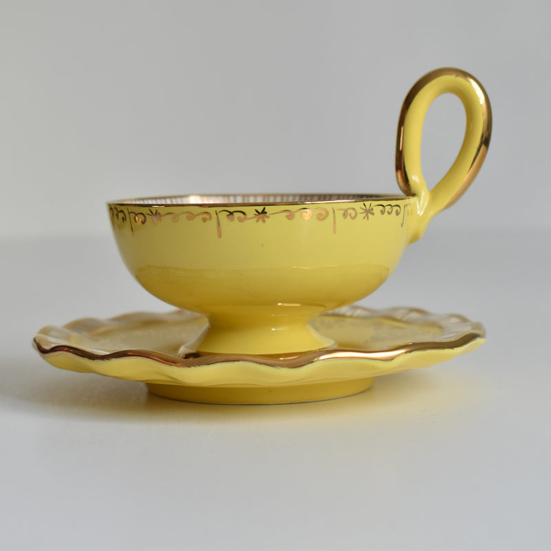 ア.ドラサンヴァル A.Dressinval コーヒーカップ＆ソーサー Yellow A