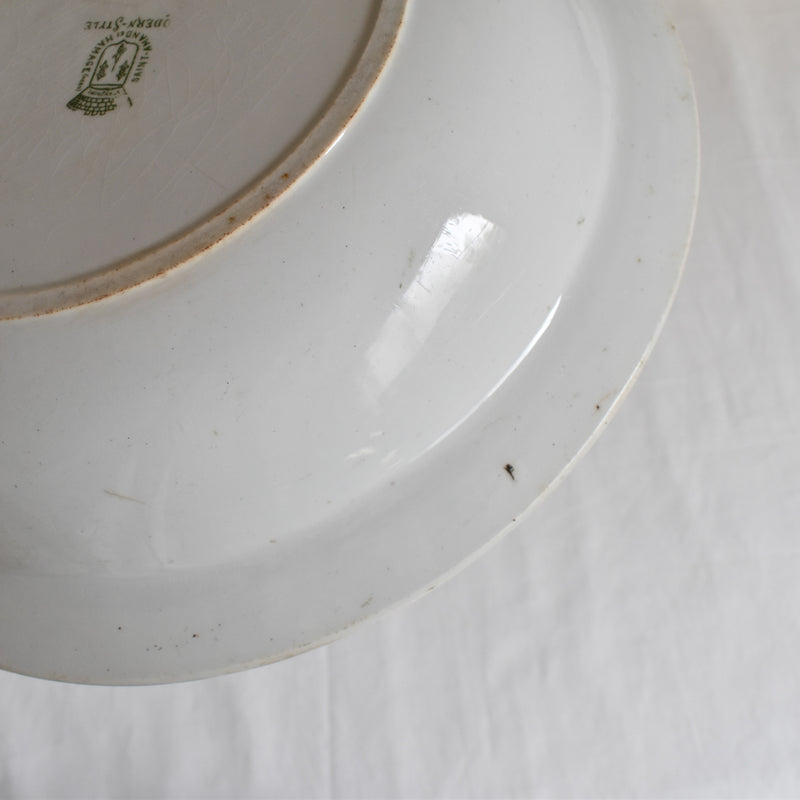 Antique Large Deep Plate, Saint-Amand & Hamage, Modern Style