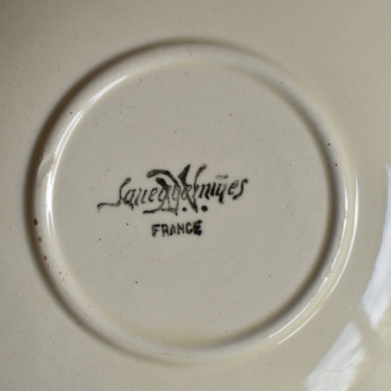 Vintage Tea Cup & Saucer, Floral Rim E