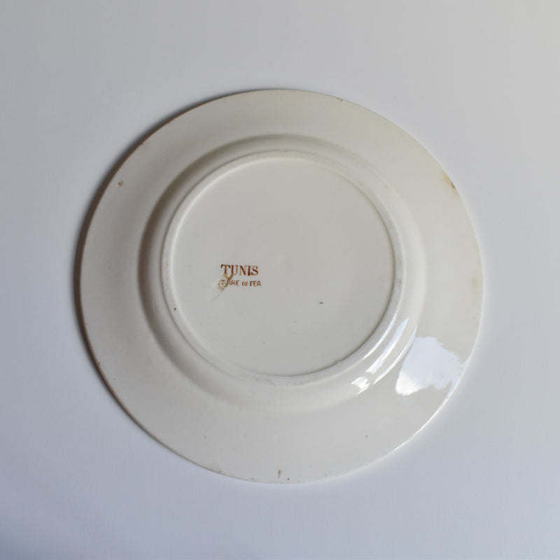 Antique Dessert Plate Salins Tunis B