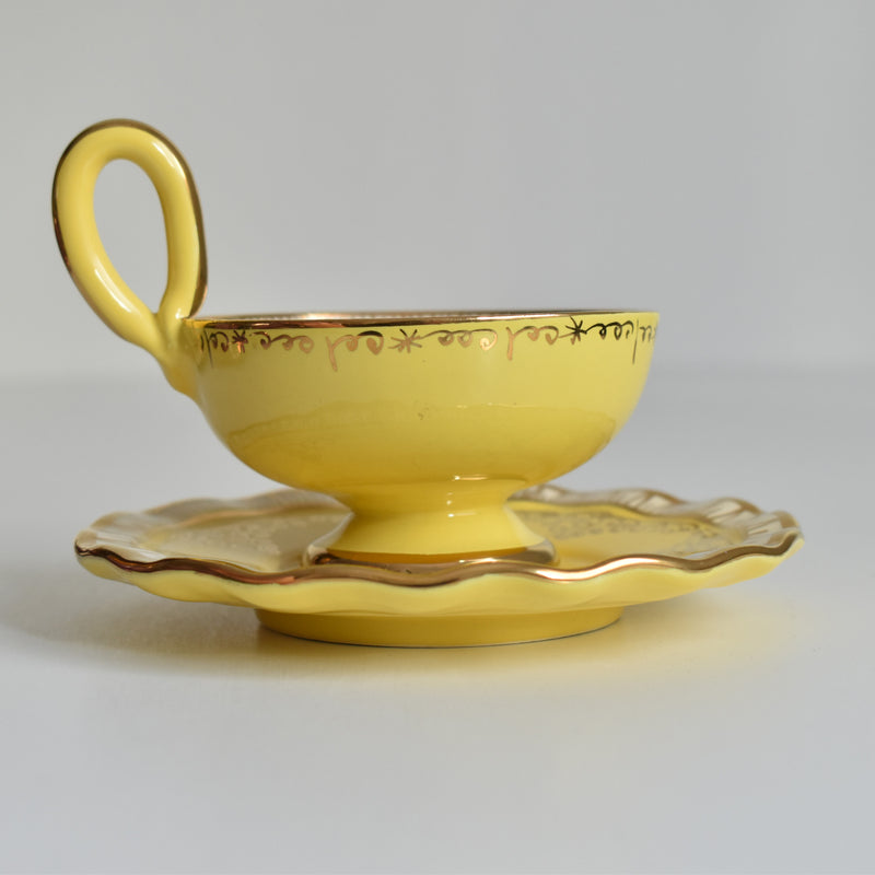 ア.ドラサンヴァル A.Dressinval コーヒーカップ＆ソーサー Yellow A