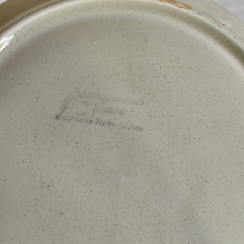 Vintage Fondue Plate - Sarreguemines Chardons B