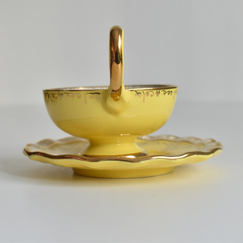 ア.ドラサンヴァル A.Dressinval コーヒーカップ＆ソーサー Yellow A