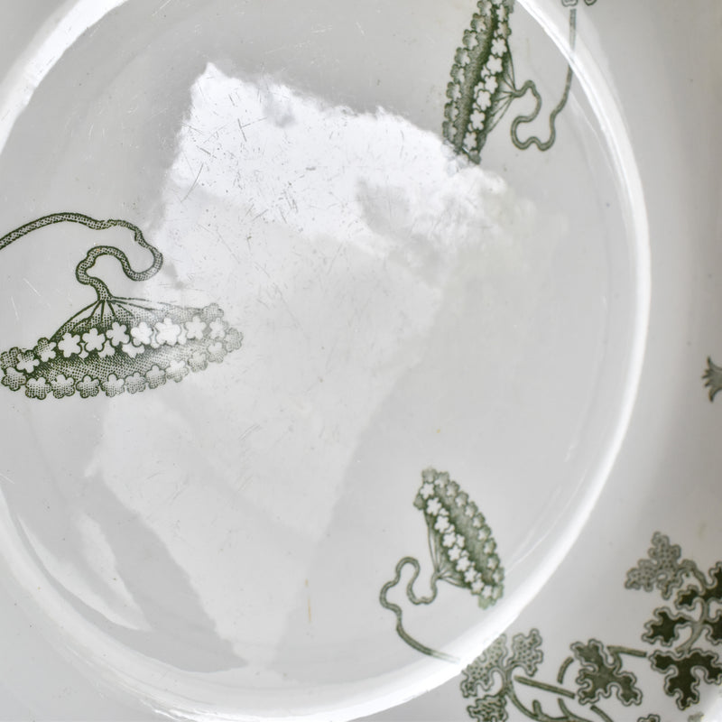 Antique Large Deep Plate, Saint-Amand & Hamage, Modern Style