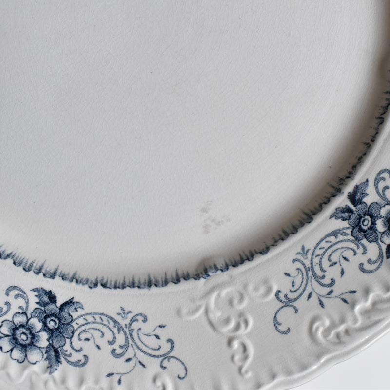 Antique Plate U&C Sarreguemines Aïda F