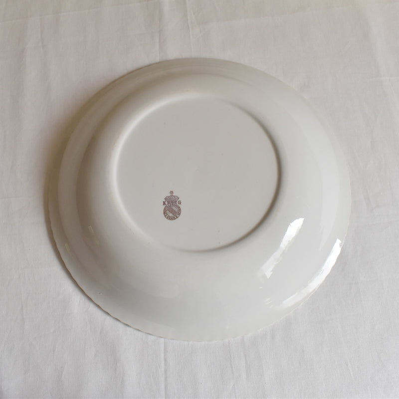 Vintage Deep Dish K&G Luneville Badonviller Rose