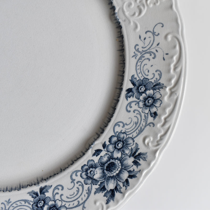 Antique Plate U&C Sarreguemines Aïda F
