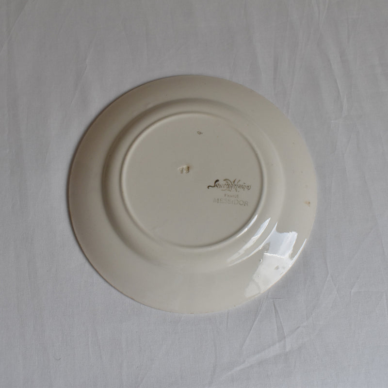 Vintage Dessert Plate Sarreguemines Messidor C