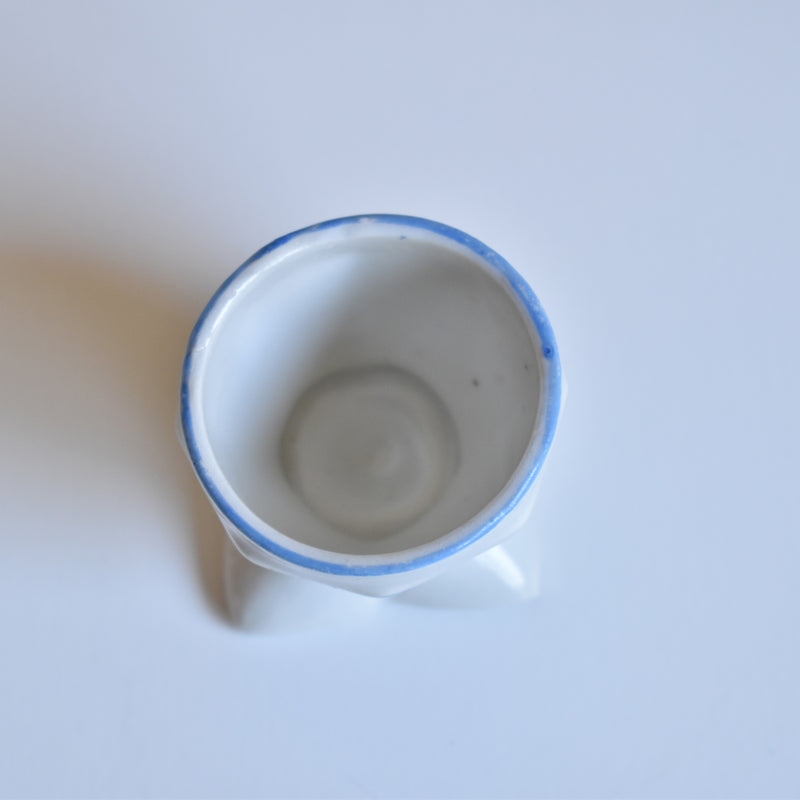 Antique Egg Cup Fleurs Bleues B
