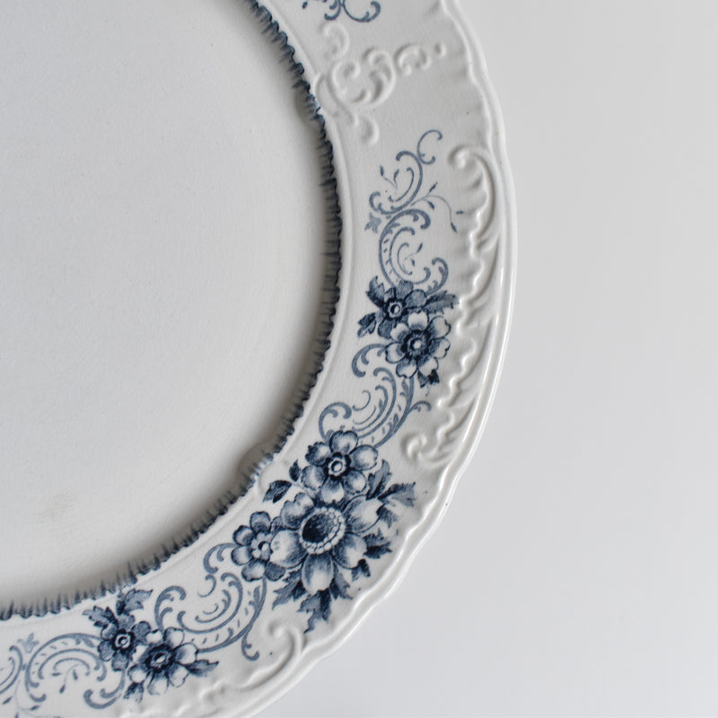 Antique Plate U&C Sarreguemines Aïda F