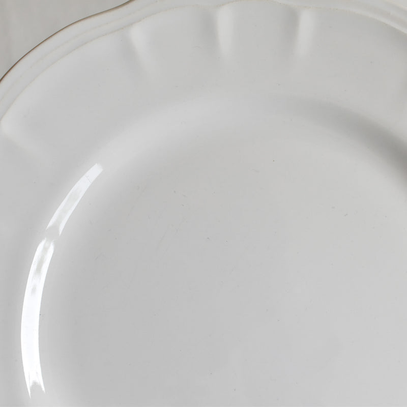 Vintage dessert plate, Sarreguemines, floral rim, C