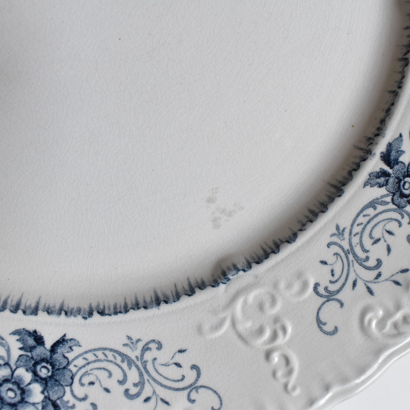 Antique Plate U&C Sarreguemines Aïda F