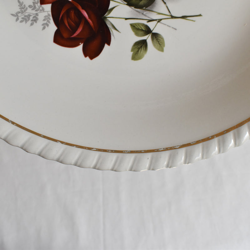Vintage Deep Dish K&G Luneville Badonviller Rose