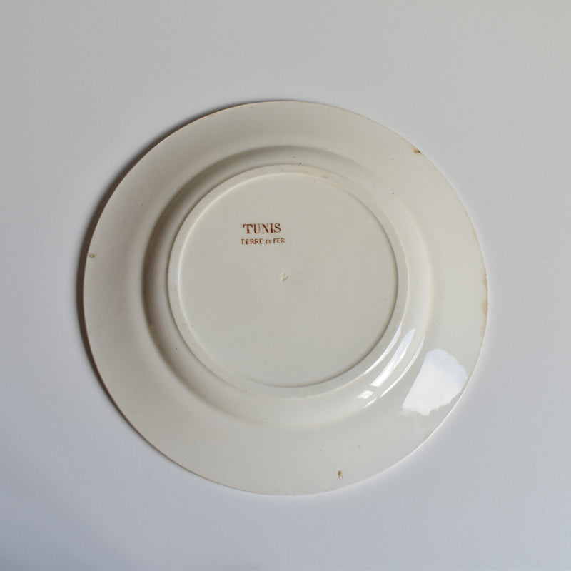 Antique Dessert Plate Salins Tunis C