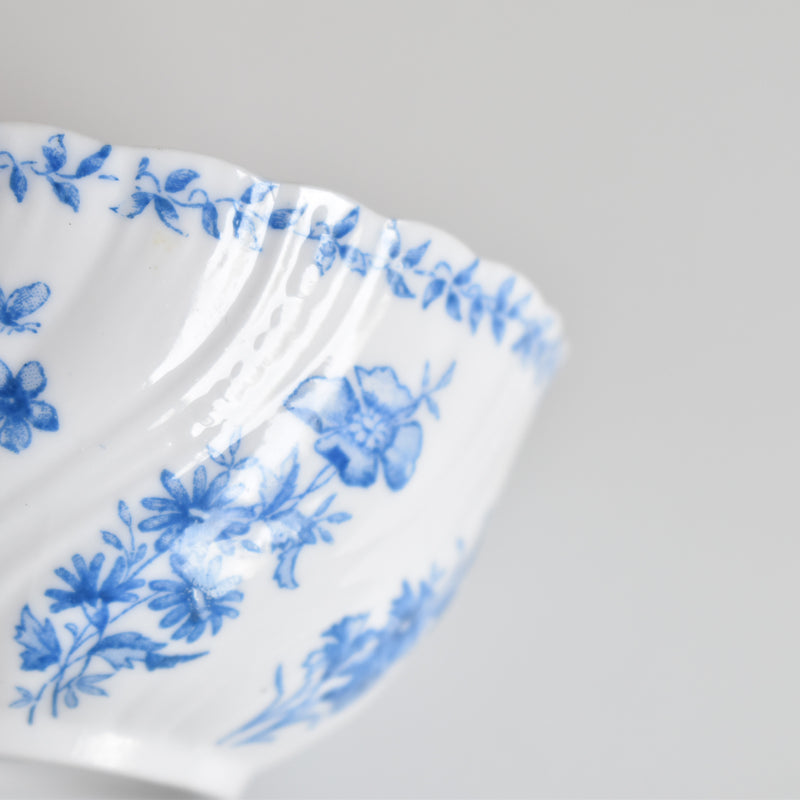 Antique Cup Sarreguemines Perles Fleurs Bleues A
