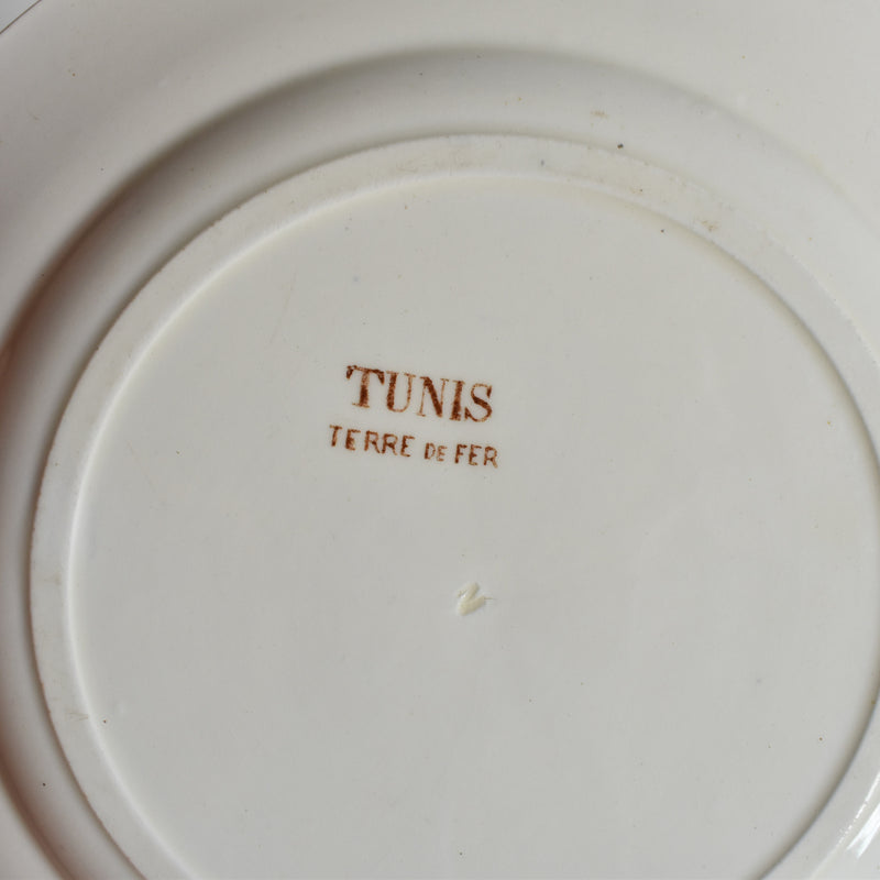Antique Dessert Plate Salins Tunis C
