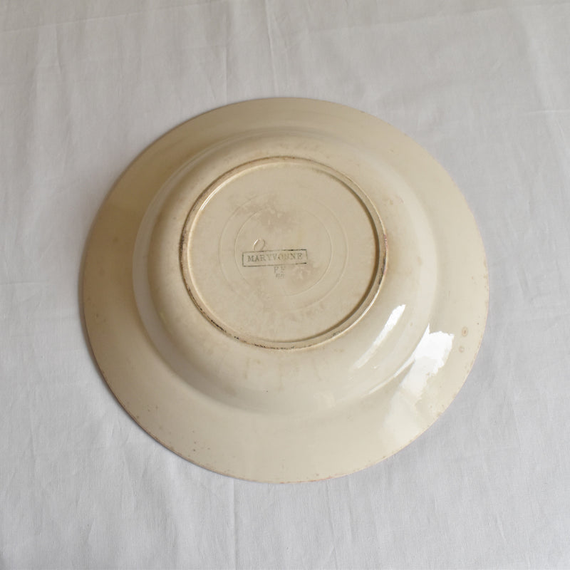 Vintage Large Deep Plate FF (Pexonne) Maryvonne