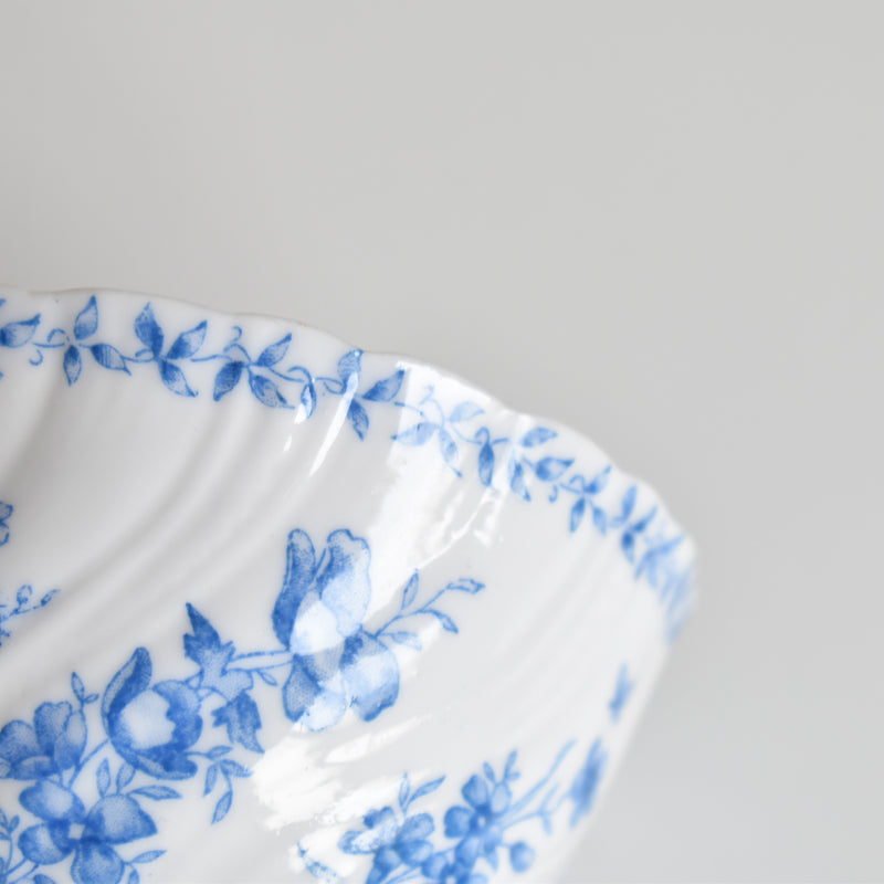 Antique Cup Sarreguemines Perles Fleurs Bleues A