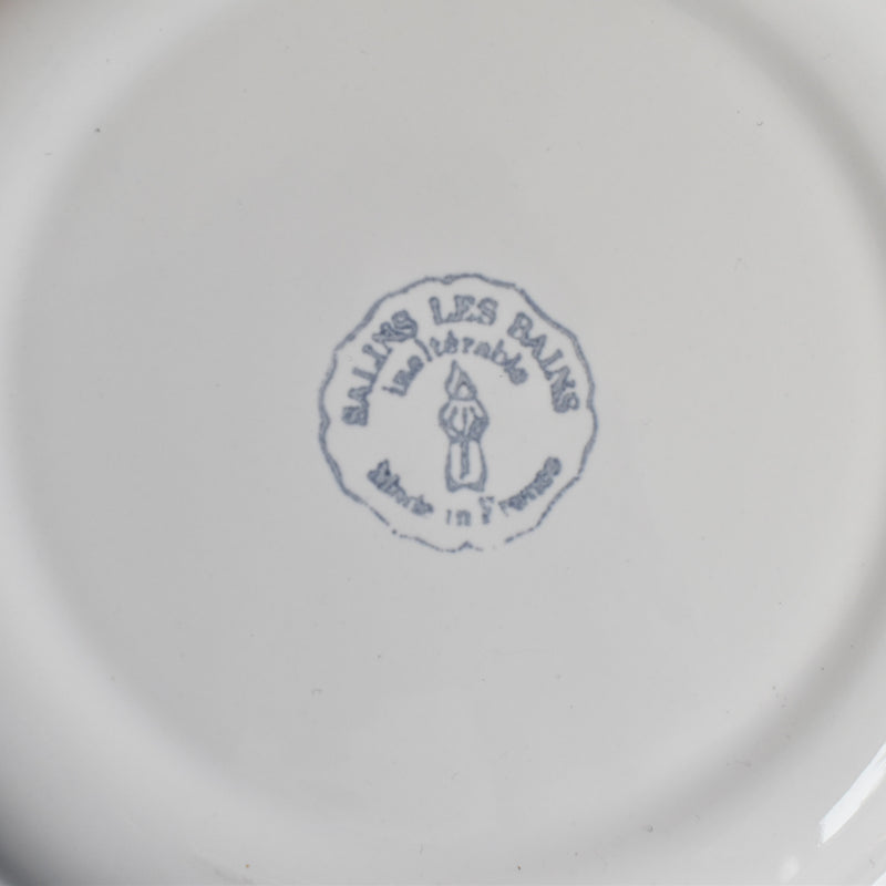 ヴィンテージデザートプレート サラン 花リム D