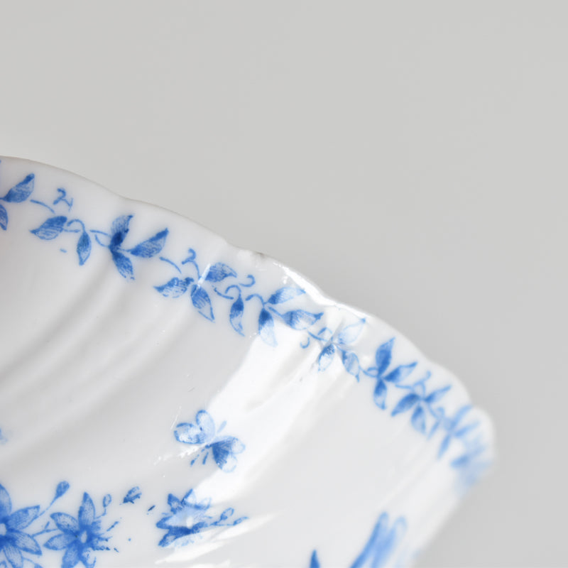 Antique Cup Sarreguemines Perles Fleurs Bleues A