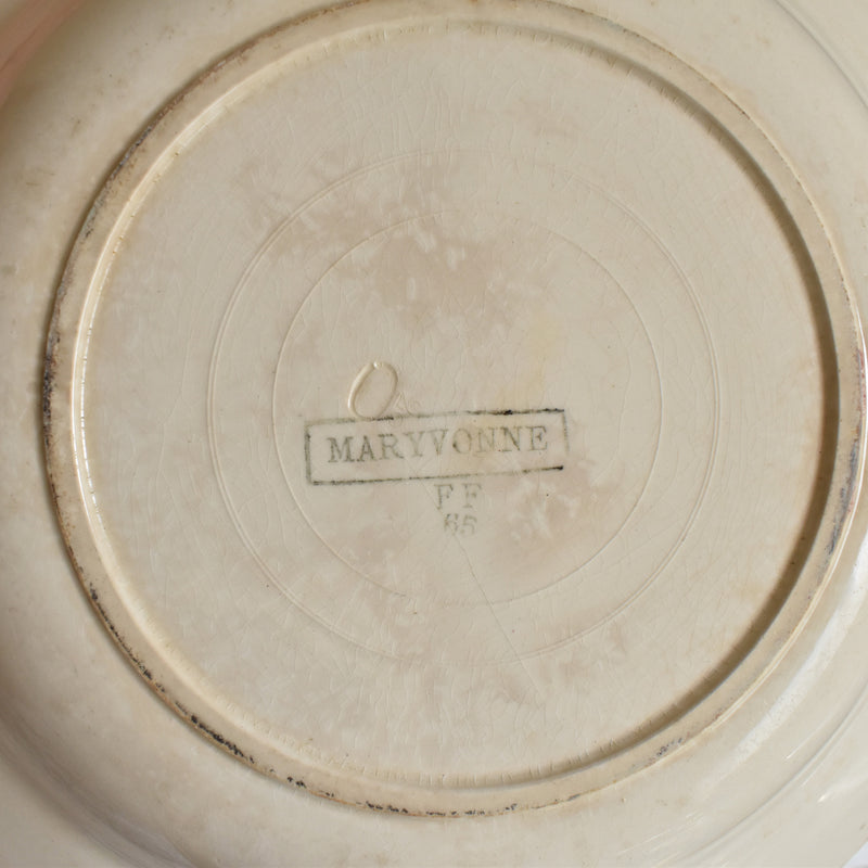Vintage Large Deep Plate FF (Pexonne) Maryvonne