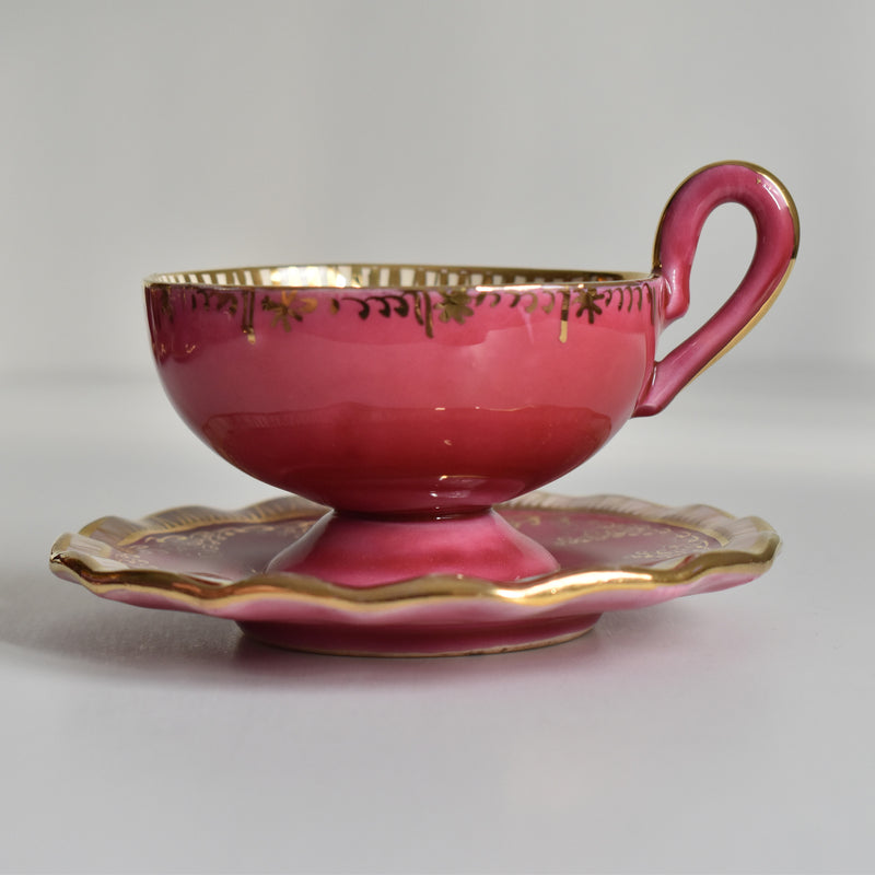 ア.ドラサンヴァル A.Dressinval コーヒーカップ＆ソーサー Pink A