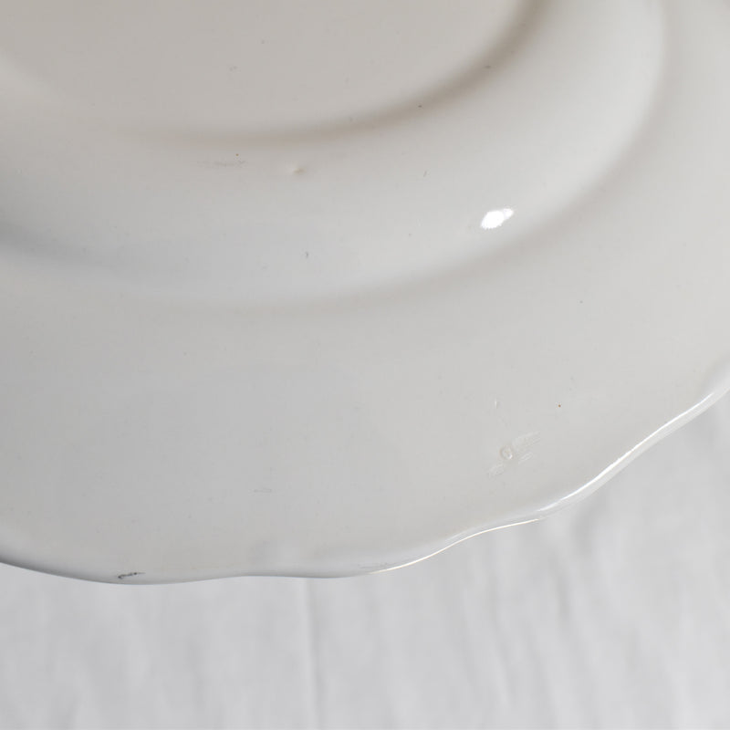 ヴィンテージデザートプレート サラン 花リム D