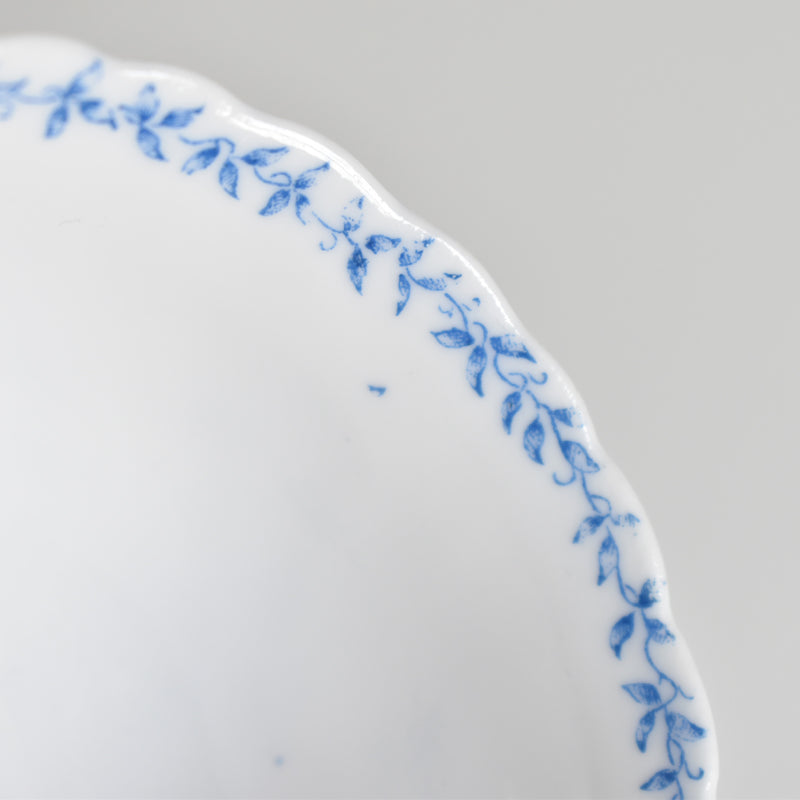 Antique Cup Sarreguemines Perles Fleurs Bleues A