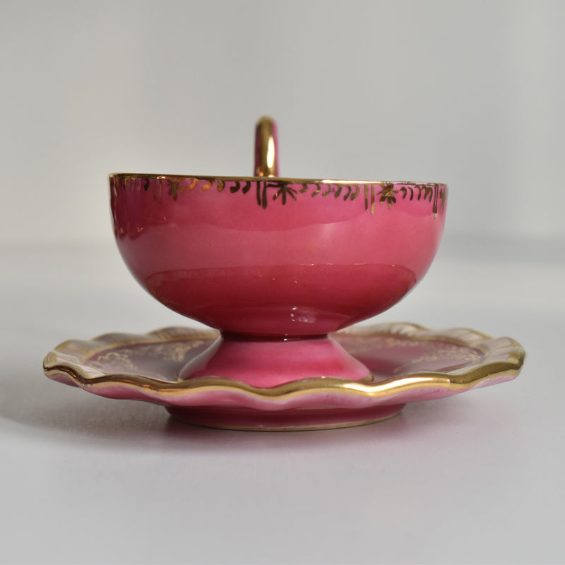 ア.ドラサンヴァル A.Dressinval コーヒーカップ＆ソーサー Pink A