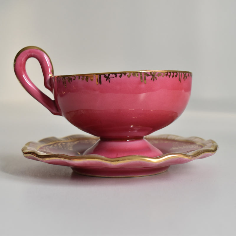 ア.ドラサンヴァル A.Dressinval コーヒーカップ＆ソーサー Pink A