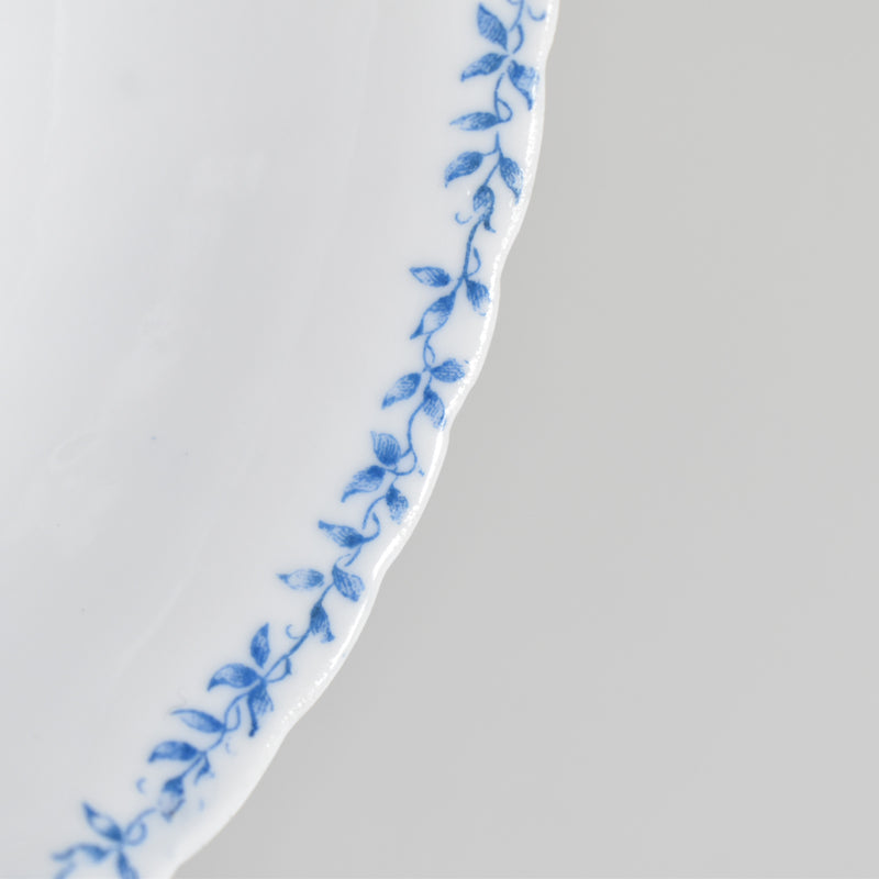 Antique Cup Sarreguemines Perles Fleurs Bleues A