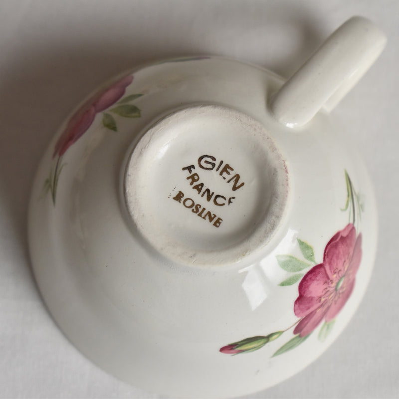 Vintage Cup Gien Rosine A
