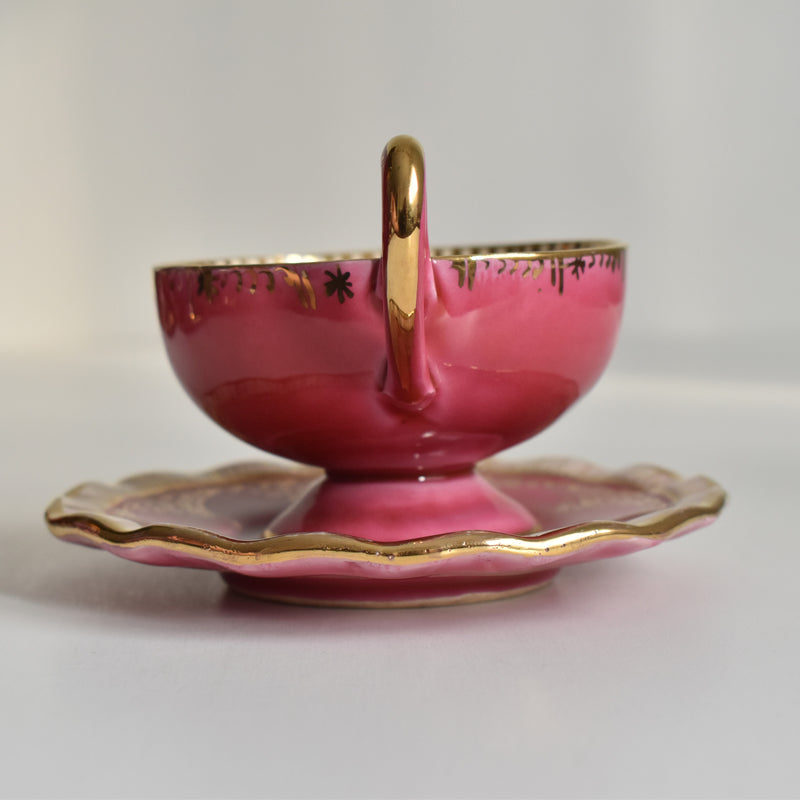 ア.ドラサンヴァル A.Dressinval コーヒーカップ＆ソーサー Pink A