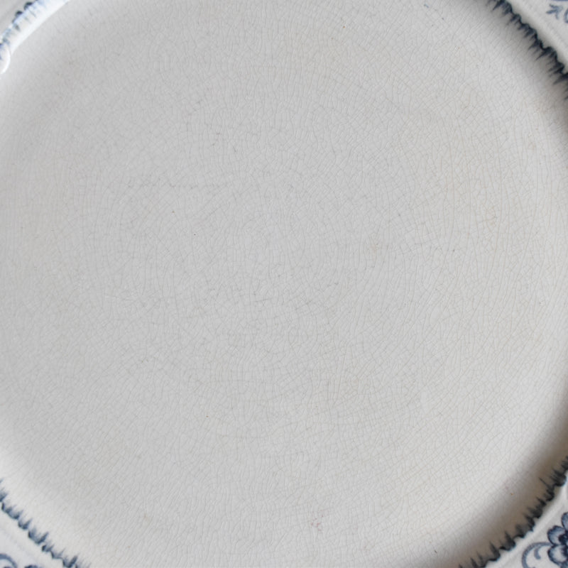 Antique Plate U&C Sarreguemines Aïda G
