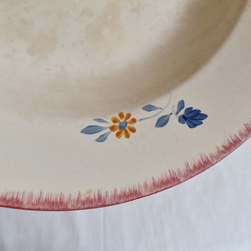 Vintage Large Deep Plate FF (Pexonne) Maryvonne