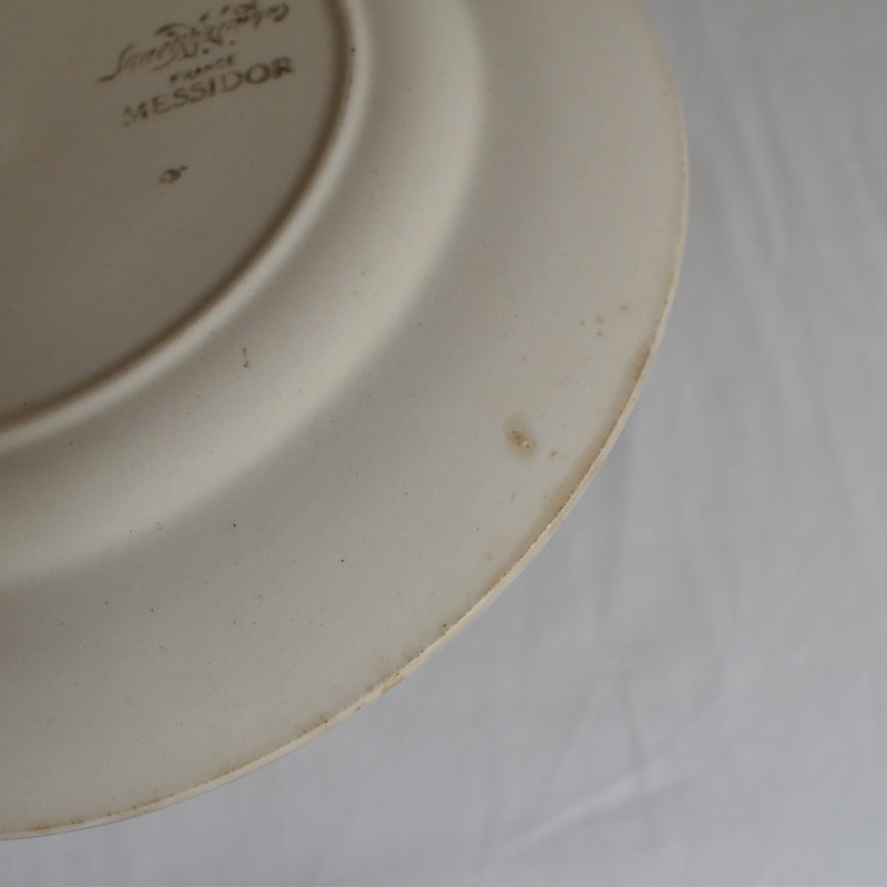 Vintage Dessert Plate Sarreguemines Messidor E