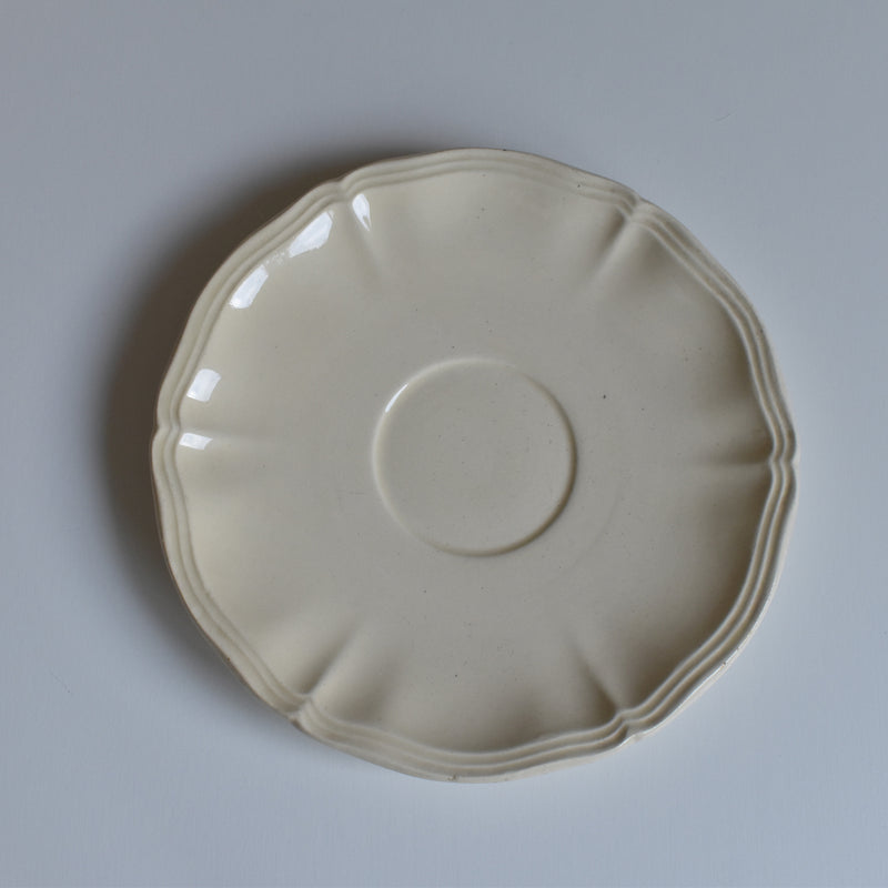 Vintage Teacup & Saucer, Floral Rim F