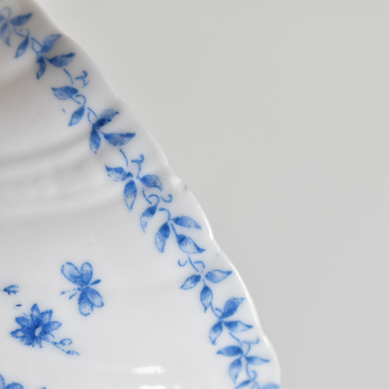 Antique Cup Sarreguemines Perles Fleurs Bleues A