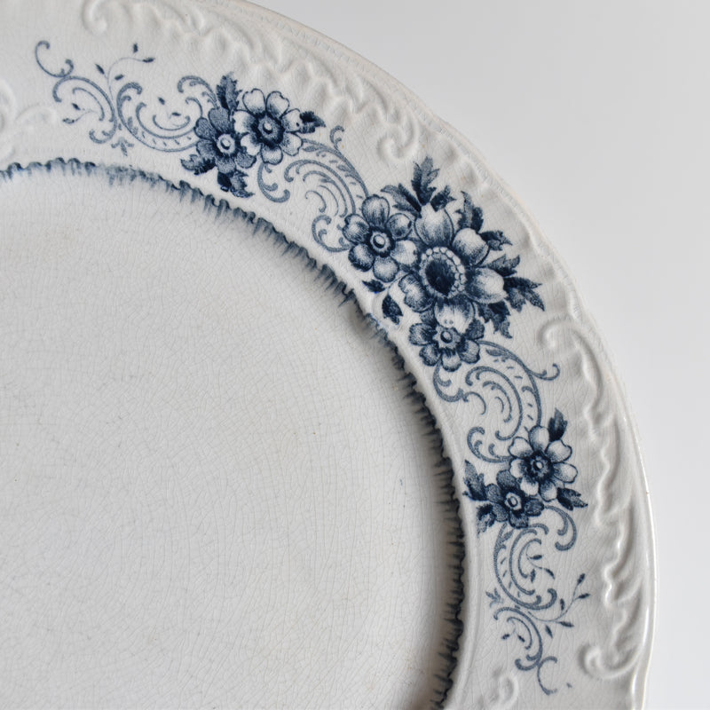 Antique Plate U&C Sarreguemines Aïda G