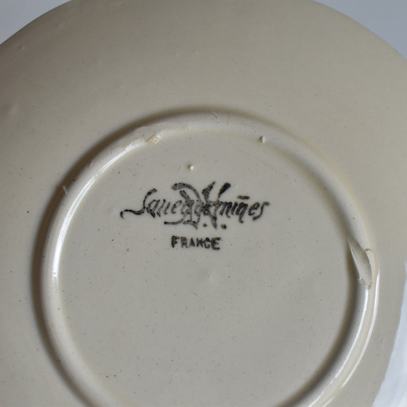 Vintage Teacup & Saucer, Floral Rim F