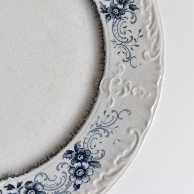 Antique Plate U&C Sarreguemines Aïda G