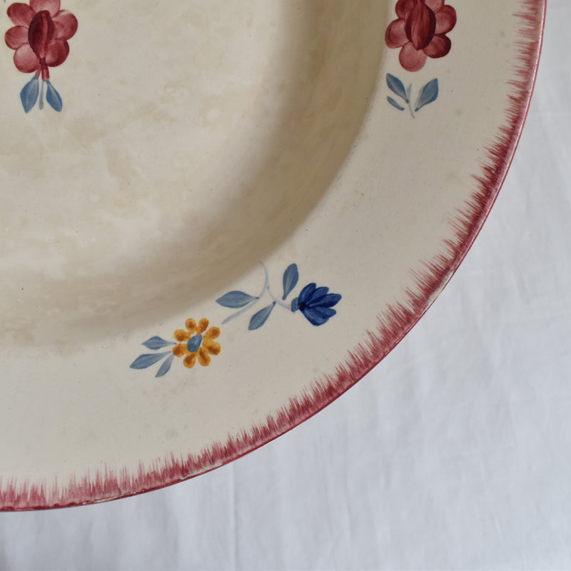 Vintage Large Deep Plate FF (Pexonne) Maryvonne