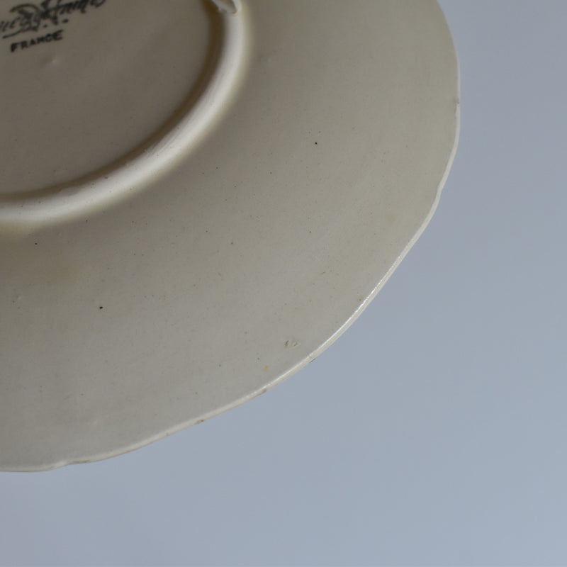 Vintage Teacup & Saucer, Floral Rim F