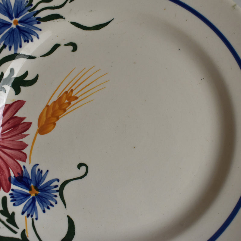 Vintage Dessert Plate Sarreguemines Messidor E