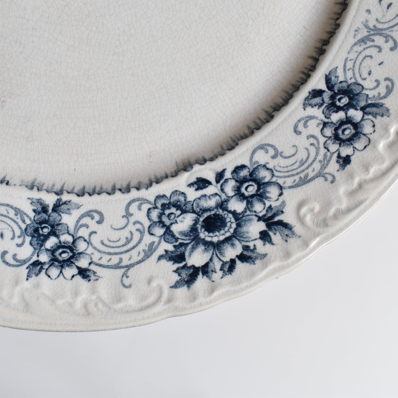 Antique Plate U&C Sarreguemines Aïda G