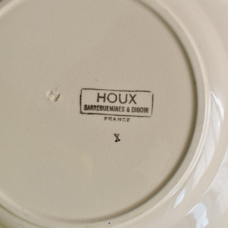 Vintage Round Platter, Digoin & Sarreguemines Houx
